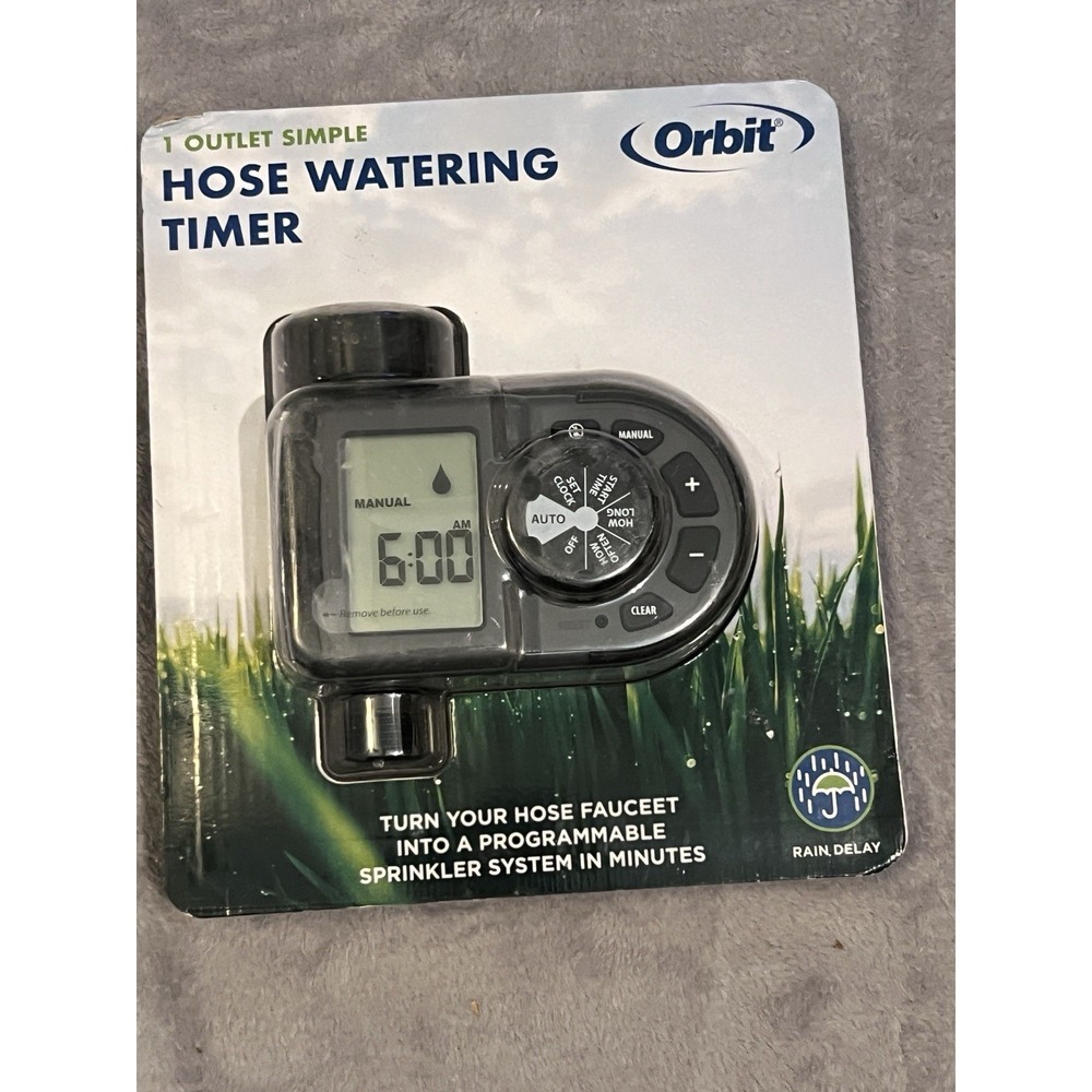 Orbit 1 Outlet Programmable Hose Faucet Timer PN 56619 Watering Sprinkler - NEW